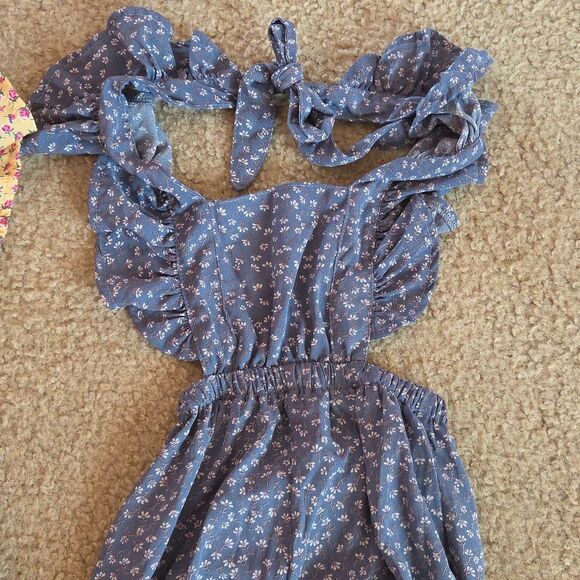 Bailey’s Blossoms Set Of 2 Rompers Size 9-12 Months - Picture 3 of 11